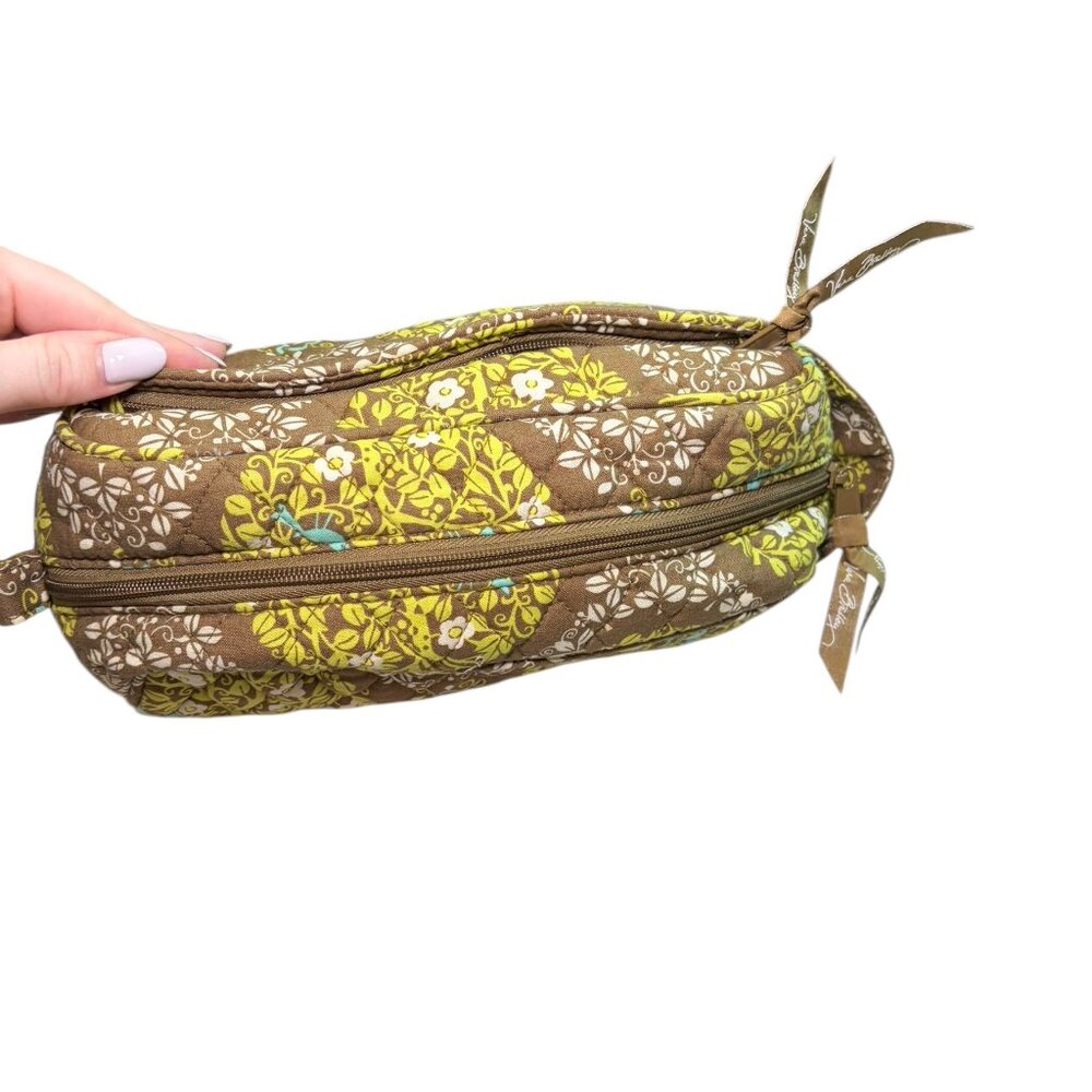 Vera Bradley Sittin In A Tree Quilted Cosmetic Travel Bag EUC - Picture 4 of 5